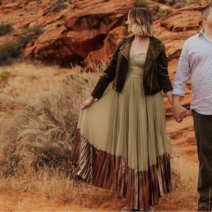 Anthropologie Verb by Pallavi Singhee Corset Dress Mint Green Maxi Medium